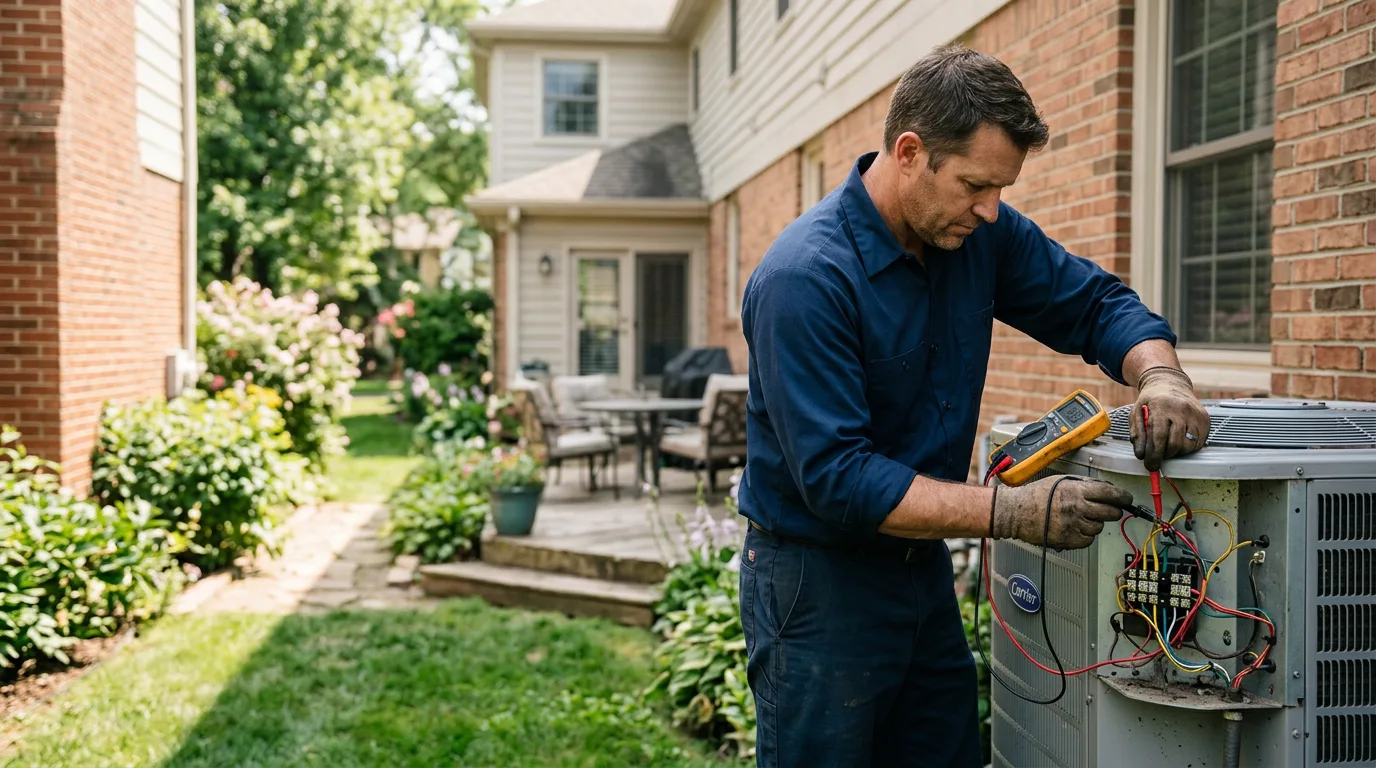 HVAC technician working near Silver City, IA
